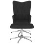 Relaxsessel mit Fußstütze aus schwarzem Stoff von vidaXL, Sessel - Ref: Foro24-327606, Preis: 90,23 €, Rabatt: %