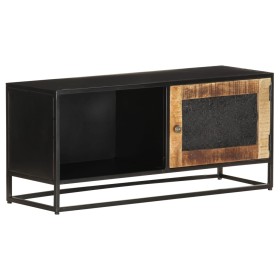 Massiver TV-Schrank aus rauem Mangoholz, 90 x 30 x 40 cm von vidaXL, TV-Möbel - Ref: Foro24-323150, Preis: 147,99 €, Rabatt: %