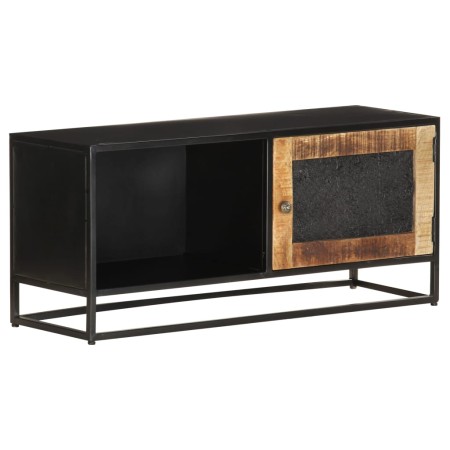 Mueble para TV de madera maciza de mango rugosa 90x30x40 cm de vidaXL, Muebles TV - Ref: Foro24-323150, Precio: 147,58 €, Des...