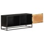 Solid rough mango wood TV cabinet 90x30x40 cm by vidaXL, TV Furniture - Ref: Foro24-323150, Price: 147,58 €, Discount: %