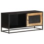 Mueble para TV de madera maciza de mango rugosa 90x30x40 cm de vidaXL, Muebles TV - Ref: Foro24-323150, Precio: 147,58 €, Des...