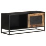 Mueble para TV de madera maciza de mango rugosa 90x30x40 cm de vidaXL, Muebles TV - Ref: Foro24-323150, Precio: 147,58 €, Des...