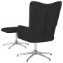 Relaxsessel mit Fußstütze aus schwarzem Stoff von vidaXL, Sessel - Ref: Foro24-327606, Preis: 90,23 €, Rabatt: %