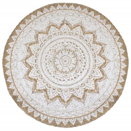 Round printed braided jute rug 180 cm by vidaXL, Rugs - Ref: Foro24-343587, Price: 112,78 €, Discount: %