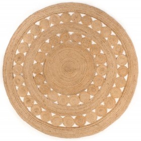 Round braided jute rug 180 cm by vidaXL, Rugs - Ref: Foro24-343590, Price: 93,99 €, Discount: %