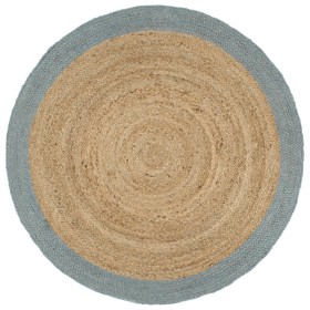 Handmade jute rug with olive green border 240 cm by vidaXL, Rugs - Ref: Foro24-343610, Price: 144,99 €, Discount: %