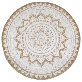 Round braided jute printed rug 240 cm by vidaXL, Rugs - Ref: Foro24-343589, Price: 187,99 €, Discount: %