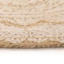 Round braided jute printed rug 240 cm by vidaXL, Rugs - Ref: Foro24-343589, Price: 187,89 €, Discount: %