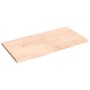 Estante de pared madera maciza roble sin tratar 120x60x(2-4) cm de vidaXL, Estantes y estanterías - Ref: Foro24-363578, Preci...