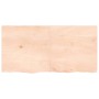 Untreated solid oak wood wall shelf 120x60x(2-4) cm by vidaXL, Shelves and shelves - Ref: Foro24-363578, Price: 68,18 €, Disc...