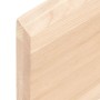 Untreated solid oak wood wall shelf 120x60x(2-4) cm by vidaXL, Shelves and shelves - Ref: Foro24-363578, Price: 68,18 €, Disc...