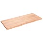 Light brown treated oak wood wall shelf 140x60x(2-4) cm by vidaXL, Shelves and shelves - Ref: Foro24-363706, Price: 90,73 €, ...