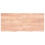 Light brown treated oak wood wall shelf 140x60x(2-4) cm by vidaXL, Shelves and shelves - Ref: Foro24-363706, Price: 90,73 €, ...