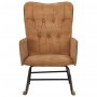 Vintage brown canvas rocking chair by vidaXL, Rocking chairs - Ref: Foro24-339684, Price: 125,99 €, Discount: %