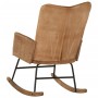 Vintage brown canvas rocking chair by vidaXL, Rocking chairs - Ref: Foro24-339684, Price: 125,99 €, Discount: %