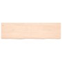 Untreated solid oak wood wall shelf 180x50x(2-6) cm by vidaXL, Shelves and shelves - Ref: Foro24-363601, Price: 100,84 €, Dis...