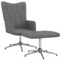 Dunkelgrauer Stoff-Entspannungssessel mit Fußstütze von vidaXL, Sessel - Ref: Foro24-327601, Preis: 90,23 €, Rabatt: %