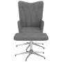 Dark Gray Fabric Relaxation Chair with Footrest by vidaXL, Armchairs - Ref: Foro24-327601, Price: 90,99 €, Discount: %