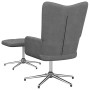 Dark Gray Fabric Relaxation Chair with Footrest by vidaXL, Armchairs - Ref: Foro24-327601, Price: 90,99 €, Discount: %