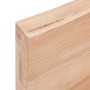 Wall shelf made of light brown treated oak wood 160x60x(2-6) cm by vidaXL, Shelves and shelves - Ref: Foro24-363715, Price: 1...