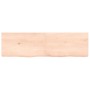 Untreated solid oak wood wall shelf 140x40x(2-6) cm by vidaXL, Shelves and shelves - Ref: Foro24-363583, Price: 76,99 €, Disc...