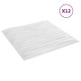 Paneles de pared 12 uds XPS piedra blanco 50x50 cm 3 m² de vidaXL, Recubrimiento de paredes - Ref: Foro24-356937, Precio: 38,...