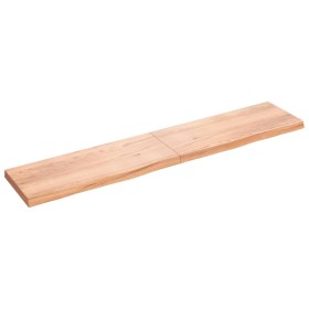 Light brown treated oak wood wall shelf 200x40x(2-6) cm by vidaXL, Shelves and shelves - Ref: Foro24-363727, Price: 107,99 €,...