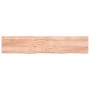 Estante pared madera roble tratada marrón claro 200x40x(2-6) cm de vidaXL, Estantes y estanterías - Ref: Foro24-363727, Preci...