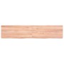 Estante pared madera roble tratada marrón claro 140x30x(2-6) cm de vidaXL, Estantes y estanterías - Ref: Foro24-363701, Preci...