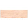 Untreated solid oak wood wall shelf 200x60x(2-6) cm by vidaXL, Shelves and shelves - Ref: Foro24-363611, Price: 117,98 €, Dis...