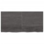 Wandregal aus dunkelbraun behandeltem Eichenholz, 120 x 60 x (2-6) cm von vidaXL, Regale und Regale - Ref: Foro24-363819, Pre...