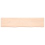 Untreated solid oak wood wall shelf 180x40x(2-6) cm by vidaXL, Shelves and shelves - Ref: Foro24-363599, Price: 80,90 €, Disc...