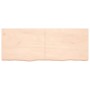 Solid untreated oak wood wall shelf 160x60x(2-4) cm by vidaXL, Shelves and shelves - Ref: Foro24-363594, Price: 93,99 €, Disc...