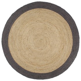 Handmade jute rug with dark gray border 210 cm by vidaXL, Rugs - Ref: Foro24-343606, Price: 111,99 €, Discount: %