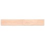 Untreated solid oak wood wall shelf 220x30x(2-6) cm by vidaXL, Shelves and shelves - Ref: Foro24-363613, Price: 102,20 €, Dis...