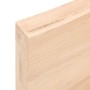 Untreated solid oak wood wall shelf 200x50x(2-6) cm by vidaXL, Shelves and shelves - Ref: Foro24-363609, Price: 104,41 €, Dis...