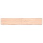 Untreated solid oak wood wall shelf 200x30x(2-4) cm by vidaXL, Shelves and shelves - Ref: Foro24-363604, Price: 75,99 €, Disc...