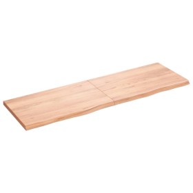 Light brown treated oak wood wall shelf 160x50x(2-4) cm by vidaXL, Shelves and shelves - Ref: Foro24-363712, Price: 85,63 €, ...