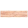 Estante pared madera roble tratada marrón claro 200x50x(2-4) cm de vidaXL, Estantes y estanterías - Ref: Foro24-363728, Preci...