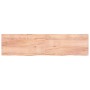 Estante pared madera roble tratada marrón claro 200x50x(2-6) cm de vidaXL, Estantes y estanterías - Ref: Foro24-363729, Preci...