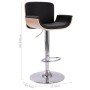 Black synthetic leather kitchen stool by vidaXL, Kitchen stools - Ref: Foro24-287378, Price: 101,28 €, Discount: %