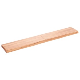 Wall shelf made of light brown treated oak wood, measuring 180x30x(2-6) cm. by vidaXL, Shelves and shelves - Ref: Foro24-3637...