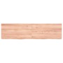 Light brown treated oak wood wall shelf 120x30x(2-6) cm by vidaXL, Shelves and shelves - Ref: Foro24-363693, Price: 57,99 €, ...