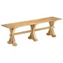 Banco de madera maciza de mango 160x35x45 cm de vidaXL, Bancos de comedor y cocina - Ref: Foro24-354992, Precio: 155,99 €, De...