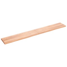 Light brown treated oak wood wall shelf 220x30x(2-4) cm by vidaXL, Shelves and shelves - Ref: Foro24-363732, Price: 81,99 €, ...