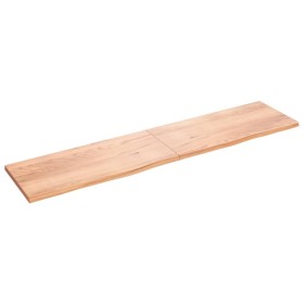 Wall shelf made of light brown treated oak wood, 220x50x(2-4) cm. by vidaXL, Shelves and shelves - Ref: Foro24-363736, Price:...