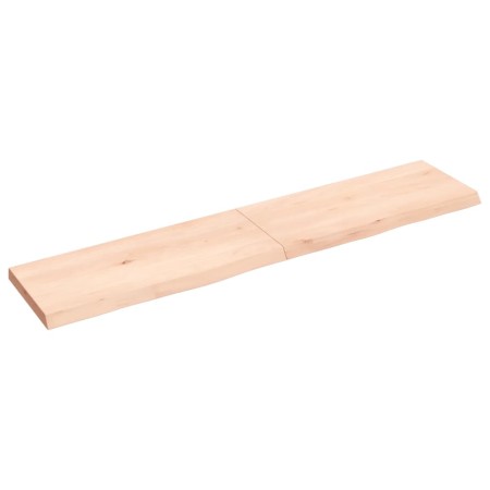 Solid untreated oak wood wall shelf 140x30x(2-4) cm by vidaXL, Shelves and shelves - Ref: Foro24-363580, Price: 49,99 €, Disc...