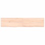 Solid untreated oak wood wall shelf 140x30x(2-4) cm by vidaXL, Shelves and shelves - Ref: Foro24-363580, Price: 49,99 €, Disc...