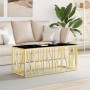 Stainless steel and gold glass coffee table 110x45x45 cm by vidaXL, Coffee table - Ref: Foro24-350052, Price: 200,70 €, Disco...