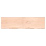 Untreated solid oak wood wall shelf 200x50x(2-4) cm by vidaXL, Shelves and shelves - Ref: Foro24-363608, Price: 97,99 €, Disc...